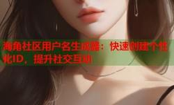 海角社区用户名生成器：快速创建个性化ID，提升社交互动