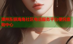 漳州东镇海角社区电话服务平台便民查询中心