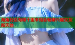 海角社区有缘千里来相会畅聊兴趣交友新天地