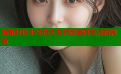 海角社区小马拉大车共筑美好生活新篇章