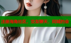 注册海角社区，交友聊天，同城约会