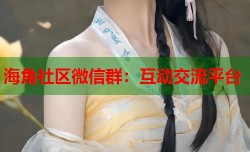 海角社区微信群：互动交流平台