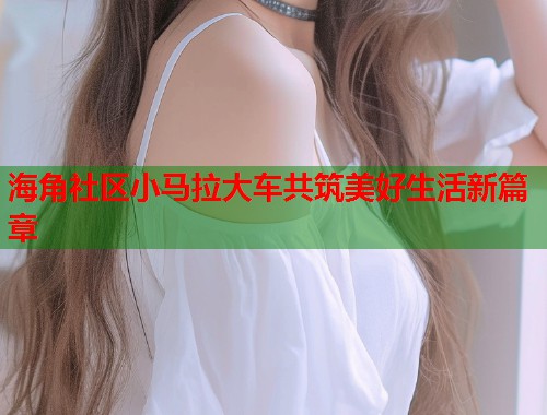 海角社区小马拉大车共筑美好生活新篇章  第2张