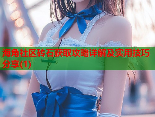 海角社区砖石获取攻略详解及实用技巧分享(1)  第1张