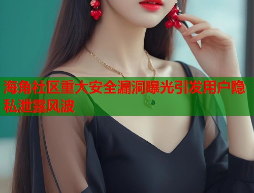海角社区重大安全漏洞曝光引发用户隐私泄露风波  第1张