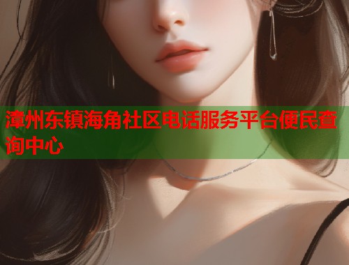 漳州东镇海角社区电话服务平台便民查询中心  第1张